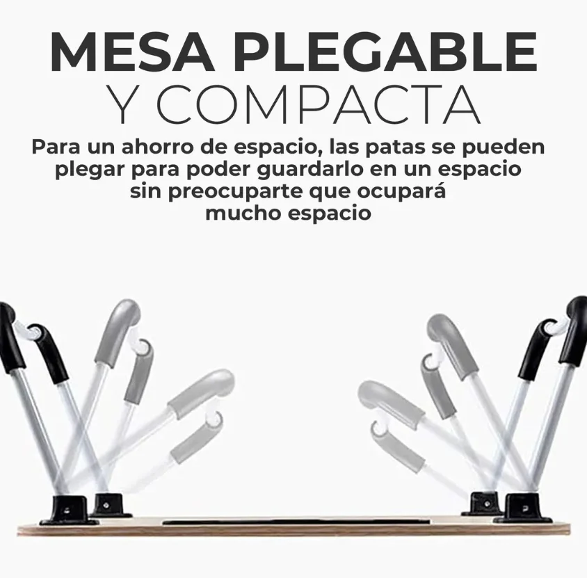 مكتب كمبيوتر محمول متعدد الأغراض، محمول وقابل للطي، مثالي للسرير أو الأريكة، مع حامل أكواب مدمج ومساحة كبيرة للعمل أو الدراسة أو القراءة أو الإفطار