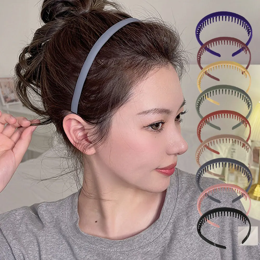 9 piece comb Headband Thin Female Men Long Hair bun sports washing Fashion Set