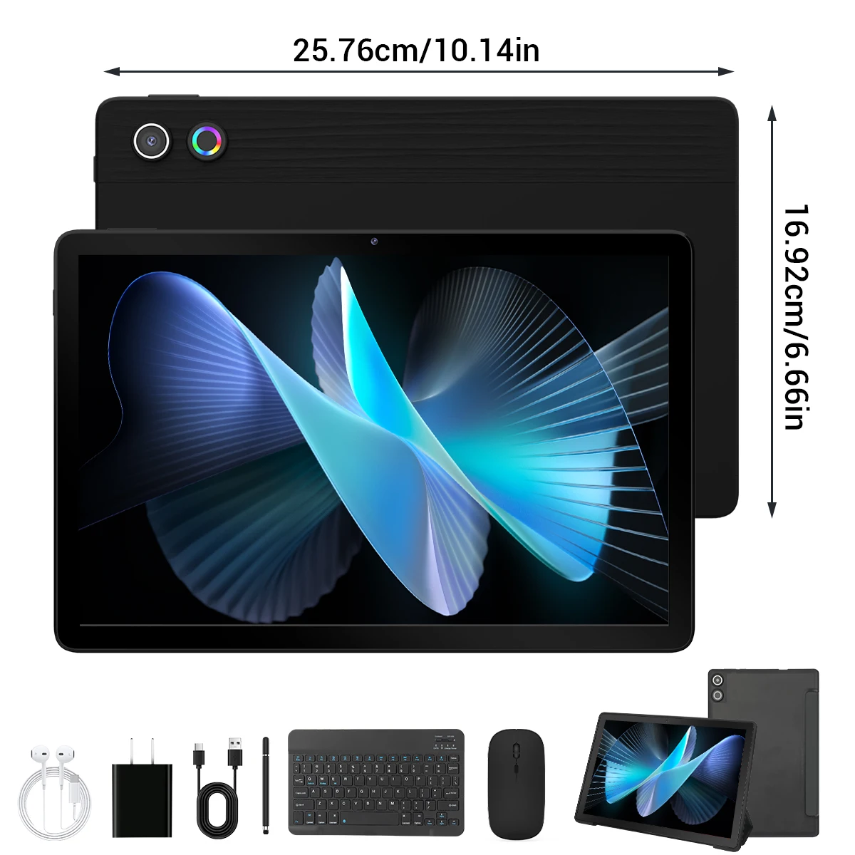 URAO A7L 10.95 Inch Tablet PC Octa Core A523 Android 15 24GB RAM+128GB ROM 6800mAh Battery HD Screen Dual Camera Bluetooth Keyboard Mouse Stylus Full Set Gaming Learning Office Tablet