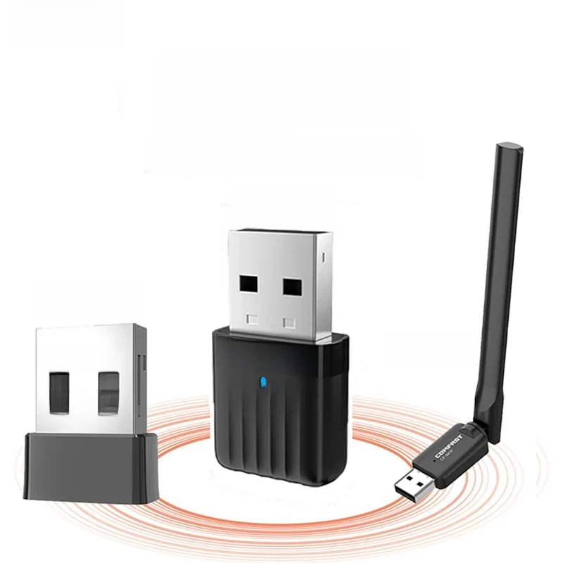 COMFAST Mini WiFi6 USB Adapter WiFi 300/600Mbps Karta Sieciowa USB2.0 WPA Dongle WiFi Bez Sterowników Odbiornik WiFi do PC Win10/11 — zdjęcie produktu 7