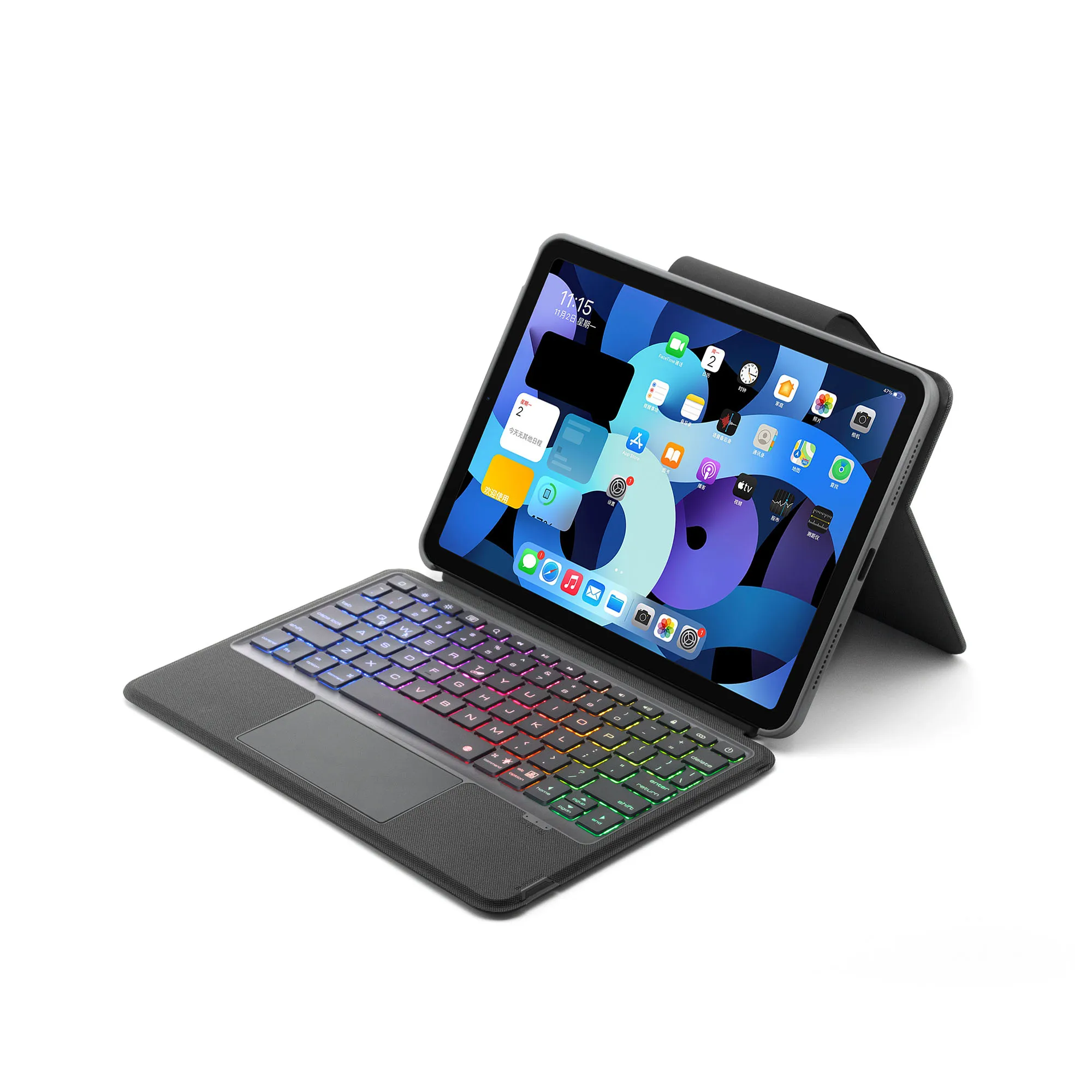 Imagem -06 - Dividido Teclado Mágico para Ipad Pro Tampa do Teclado Backlight ar 10.9 10.5 2023 10.2 7th 8th 9th Mini 2023 2023 2023 Case