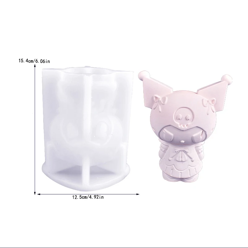 Diy Crystal Gel Glue Mold, Three-dimensional Cartoon Animal Candle Silicone Mold, Party Decoration Ornaments Mold