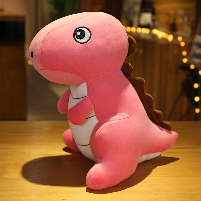 Jurassic Dinosaur Plush Toy Cute Kawaii Tyrannosaurus Cartoon Doll Saber Toothed Dragon Long Necked Dragon