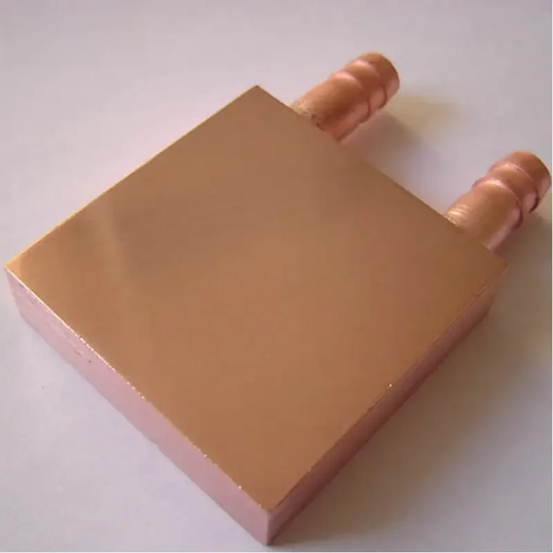 Miedziany blok chłodzenia wodą 40 * 40 mm Zastosowanie do chłodnicy procesora Grafika GPU Blok chłodzenia wodą Chłodnica cieczy Radiator PC Laptop — zdjęcie produktu 7