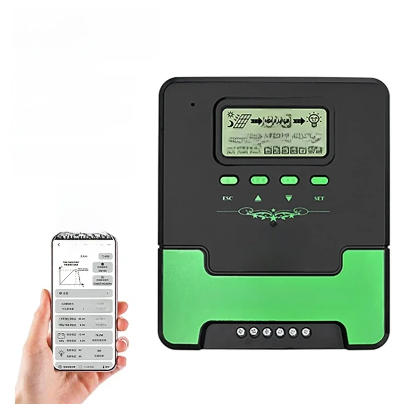 Mppt 12V 24V Auto Zonne-Energie Oplaadregelaar Wifi Zonnepaneel Regelaar Dual Usb 60a 50a 40a 30a Lifepo4 Lood Zuur Lithium Batterij - afbeelding 2