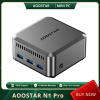 AOOSTAR N1 Pro Mini PC, Intel N150 4 Cores Max 3.6GHz, 12GB LPDDR5 RAM 512GB SSD, HDMI + Type-C Triple 4K Display, WiFi 5 BT 4.2