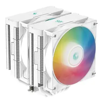 Deep Cool DEEPCOOL AG620 DIGITAL ARGB Dual Tower Air-cooled CPU Cooler (White)