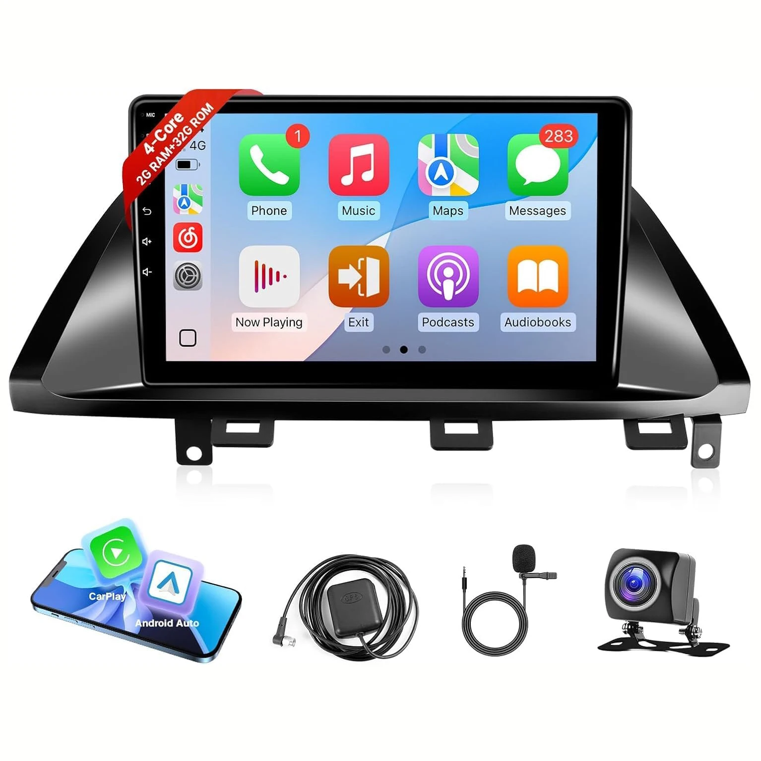 

10.1" Touch Screen Odyssey Head Unit Audio Receiver GPS Navigation Bluetooth USB WiFi FM Rear Camera