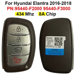 CN020148 Aftermarket 4 przycisk Hyundai Elantra 2016-2018 takich atrakcji, jak inteligentny brelok 433Mhz CQOFD00120 95440-F2000 95440-F3000