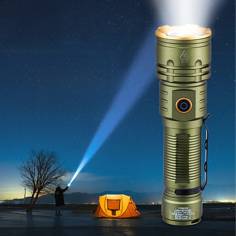 Naturehike Led Zaklamp Camping High Power Type-c 2800lm Zaklamp Ultralekki Wodoodporny Zakres napromieniowania 250M Światło otoczenia — zdjęcie 2