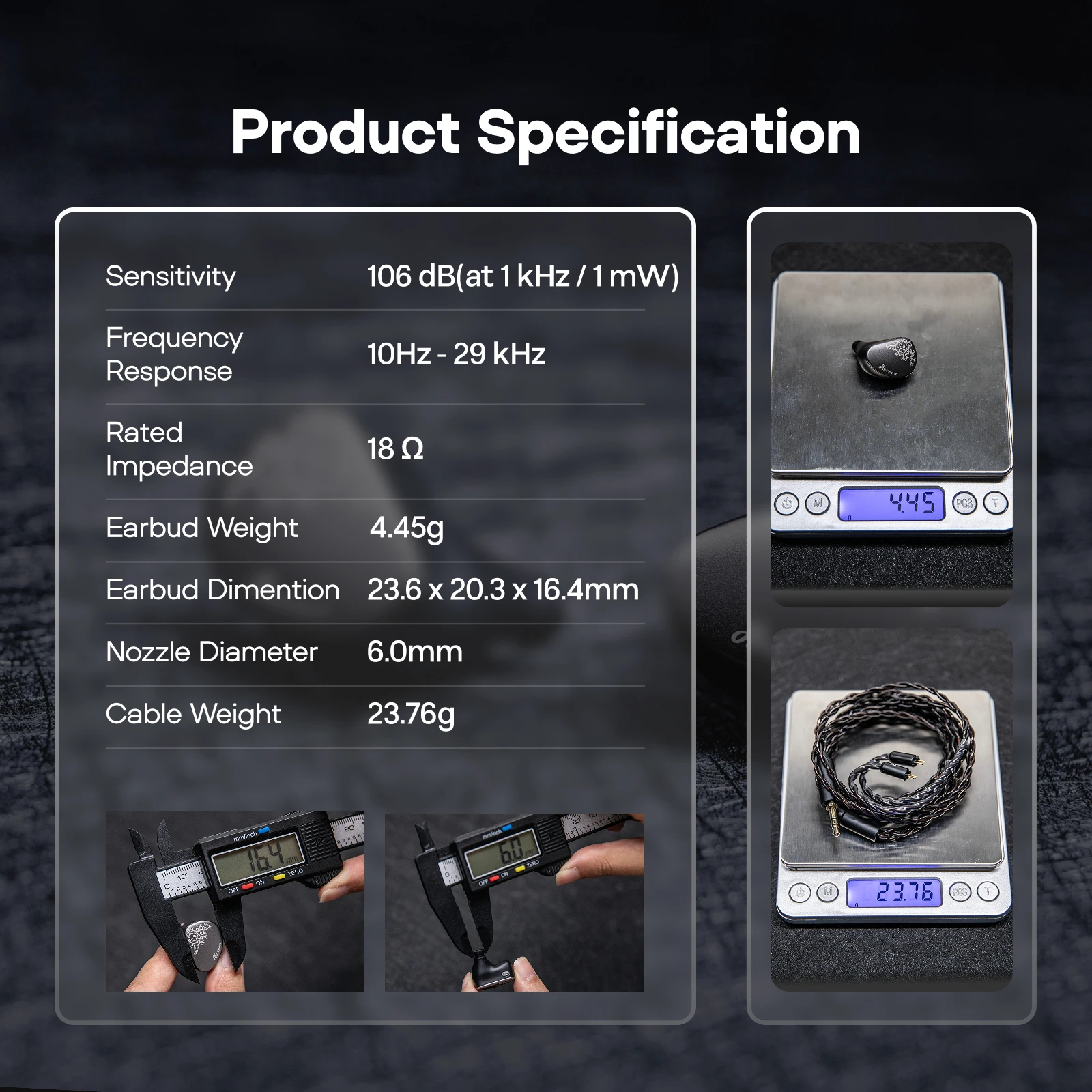 Linsoul Kiwi Ears Cadenza II IEM 10mm Titanium DD z KARS 2.0 Premium Construction Słuchawki Hi-Fi — zdjęcie produktu 5