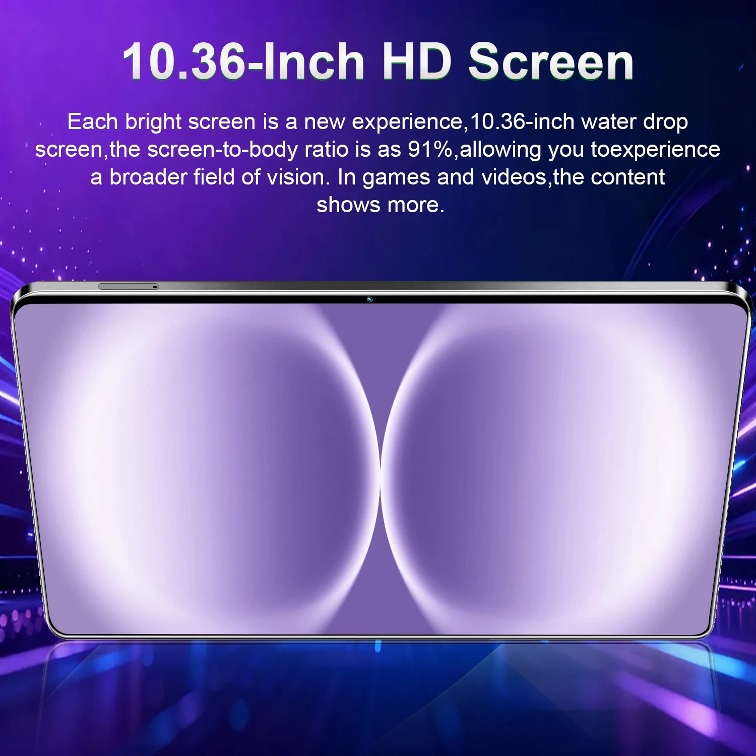 Picture 4: 10.36inch Android 13.0 Tablet Android 16GB RAM 1TB ROM 20000mAh 14core 16MP 32MP Dual Sim Card WIFI WPS tableta android