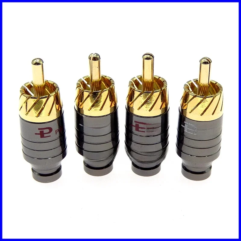Connecteur Jack RCA à souder de luxe, 2/4 pièces, adaptateur de sortie/entrée Audio de haut-parleur, connecteur d'écouteurs plaqué or