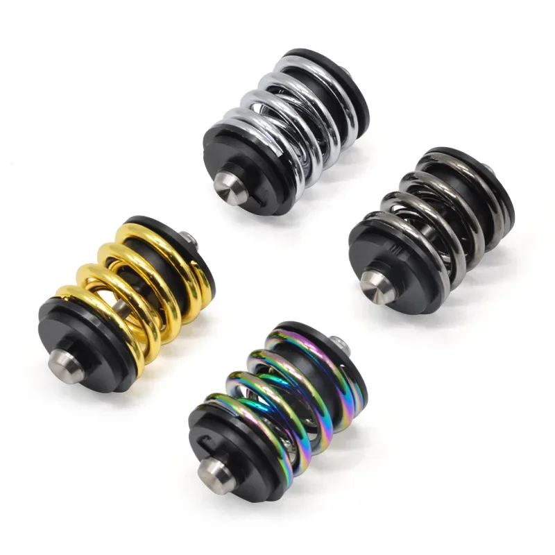 AliExpress E litepro Litepro 16inch Folding Bicycle Rear Spring Shock Shocks Spring Titanium Axle Double layers Suspension Absorber For Brompton Bike