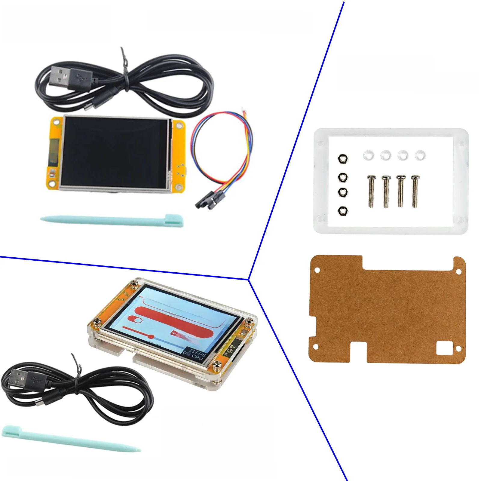 RCmall 2.8'' ESP32 Moduł ESP32-2432S028R 240*320 Inteligentny ekran wyświetlacza 2.8-calowy moduł LCD TFT ILI9341 Sterownik — zdjęcie produktu 7