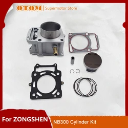 OTOM Motorcycle Engine Cylinder Kit 74mm Cylinder Block Piston Ring Pin Gasket Pad For ZONGSHEN NB300 ZS174MN-5 Water-Cooled