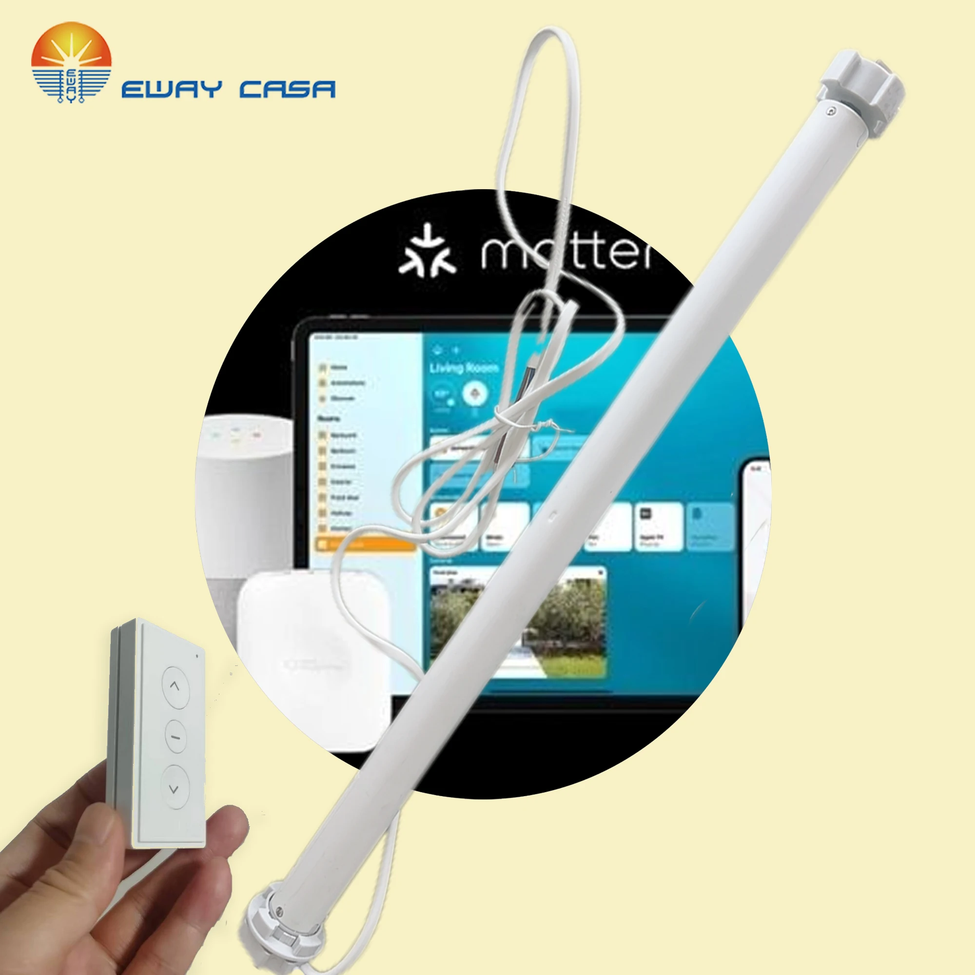 Matter Thread Roller Motor Zigbee Blind Motor Smart Home Automation Electric Roller Blind Motor Home Assistant TM_25_Matter