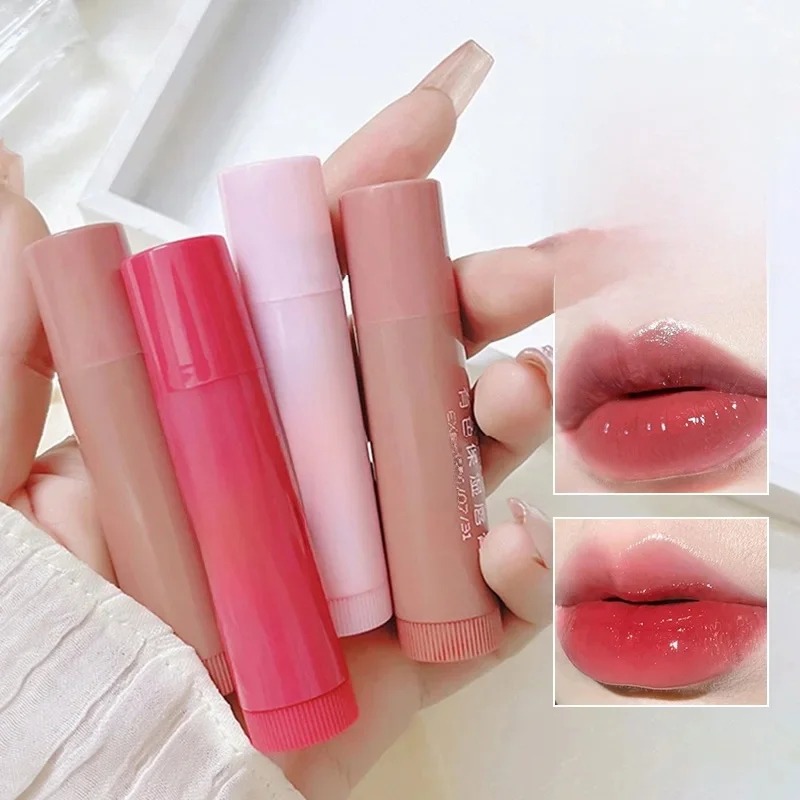 HAIPINK Ensemble de 3 baumes à lèvres hydratants teintés – Hydratant, estompe les lignes des lèvres, prévient les gerçures