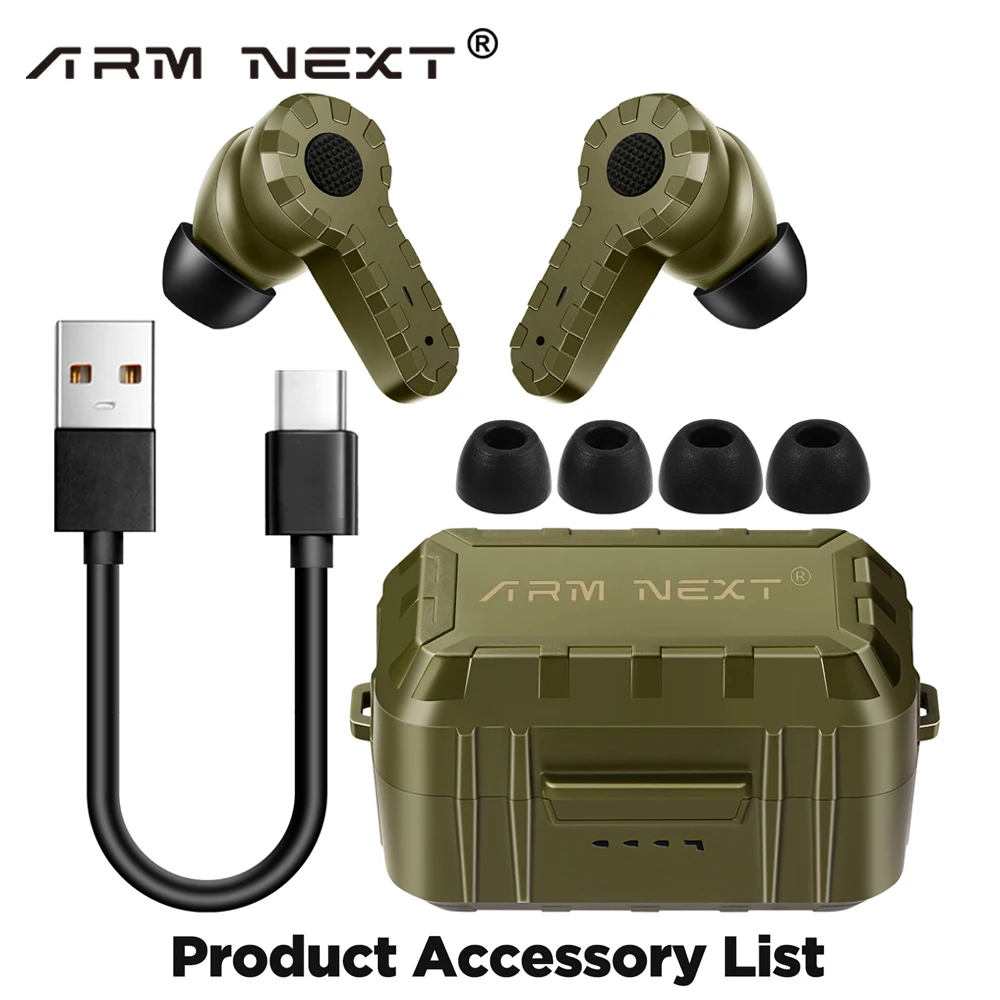 Electronic Earplugs Headset Anti Noise Ear Plug Noise Canceling Ear Muff for Shooting Hearing Protection NRR27db