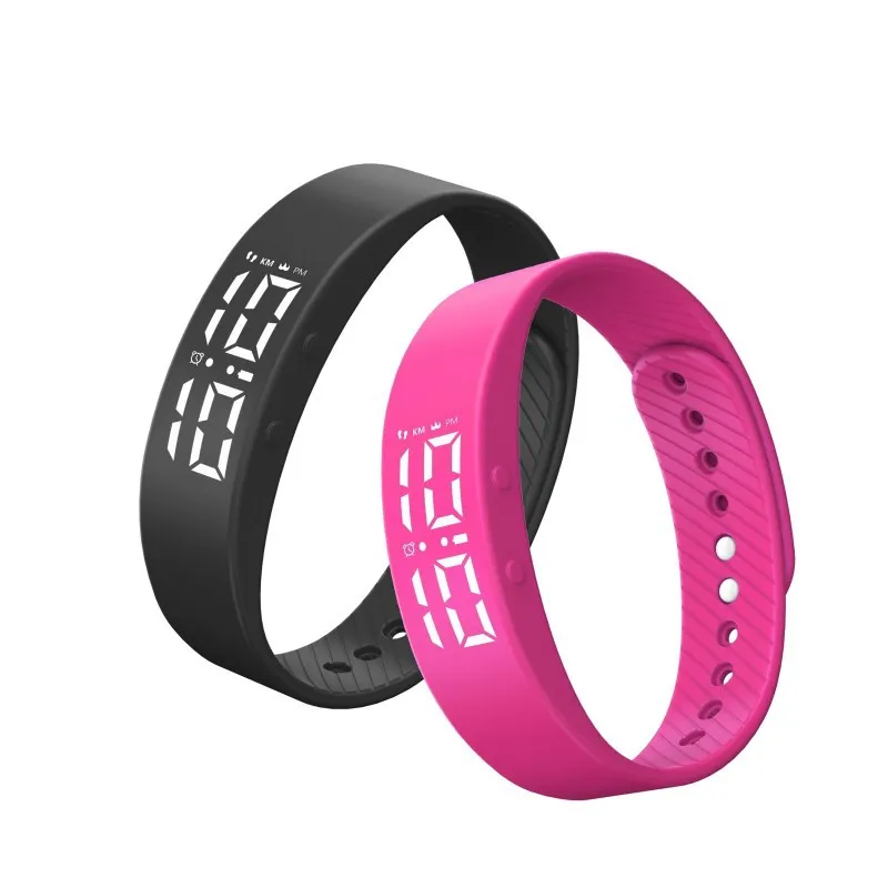 New T5S Sleep Activity Tracker Smart Watches Clock Women Sports Smart Wristband Led Watch Bracelet