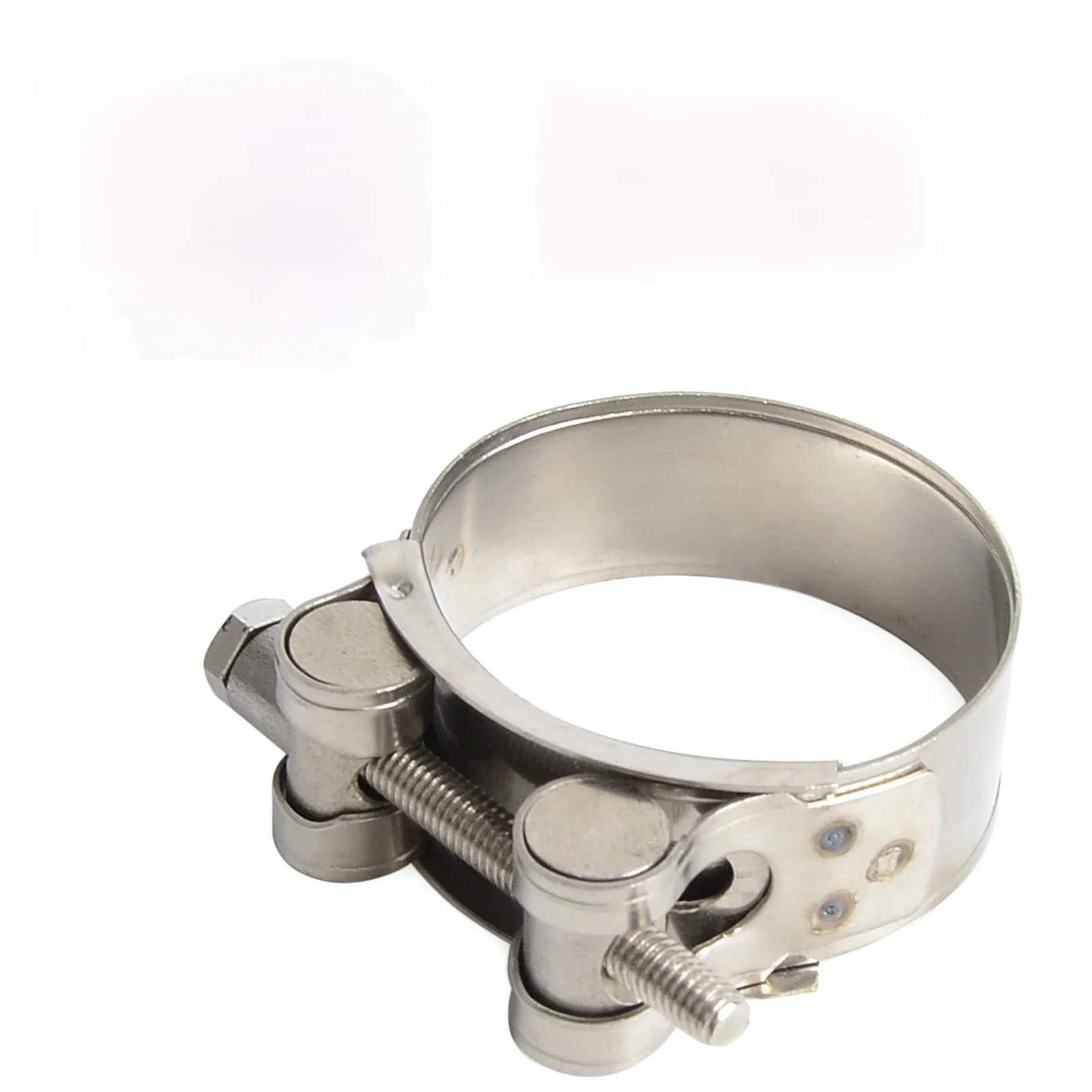 Pince de serrage pour tuyau d'échappement de moto, 31mm - 62mm, en acier inoxydable, pour connexion d'échappement centrale, installation de joint fixe