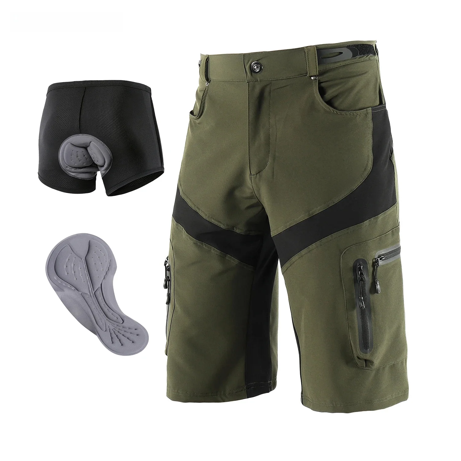 AliExpress BERGRISAR Cycling Shorts Men Bicycle Looose  Fit Mountain Bike Pants Triathlon Summer Outdoor MTB Fishing Zipper Pockets  BG1806