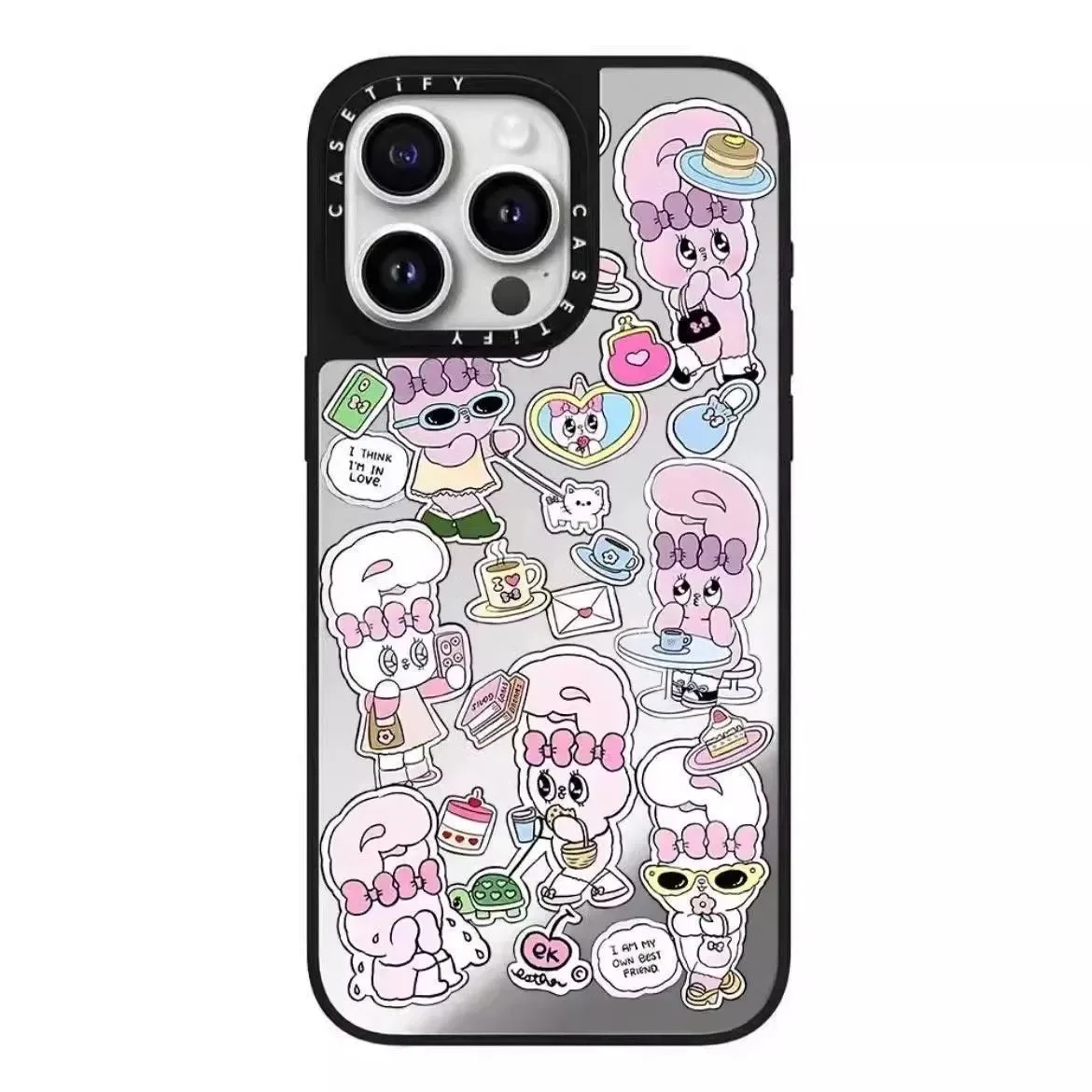 حافظة هاتف Esther Bunny ذات علامة تجارية مشتركة من MINISO لهاتف iPhone 16 Pro Max، Apple 15/14/13، كارتون 12، موديل شعبي