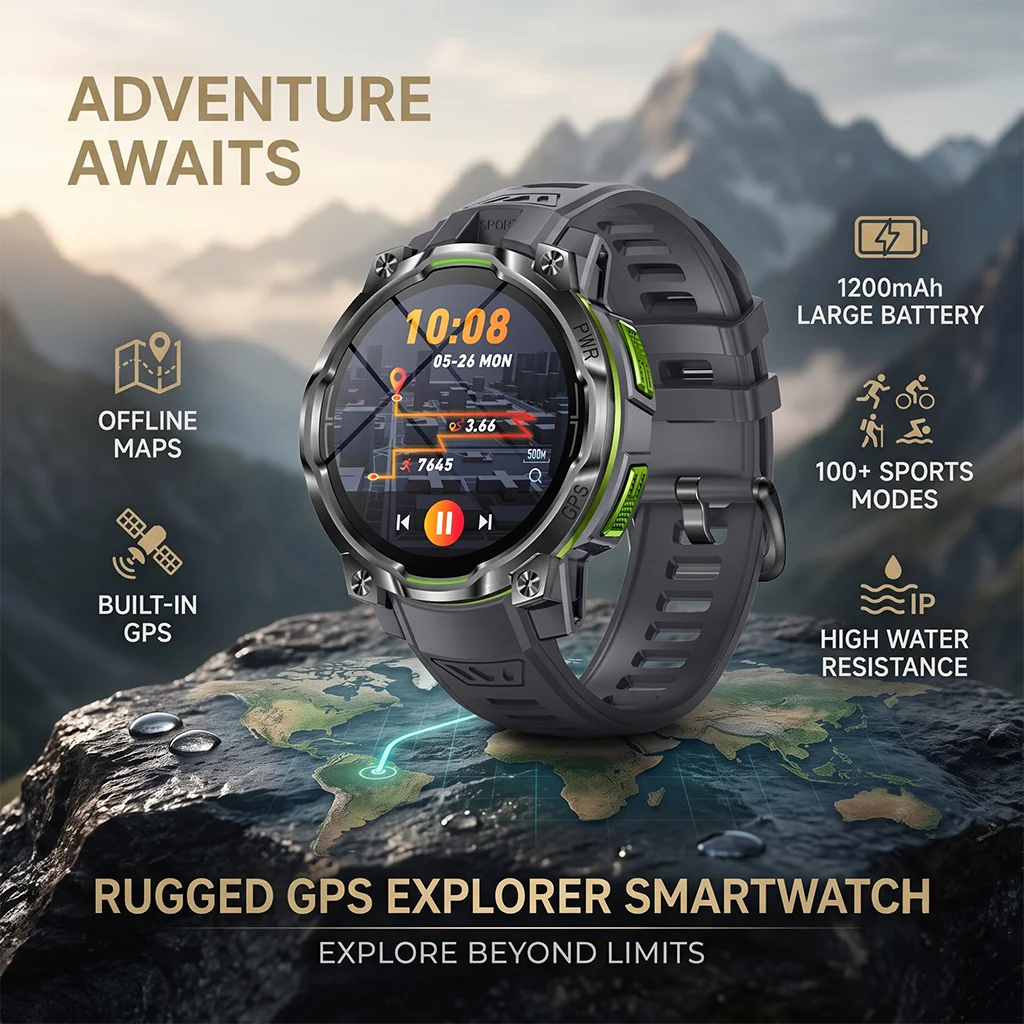 Smartwatch Samsung Watches For Men - 2026 New Outdoor Smart Watch Built-in