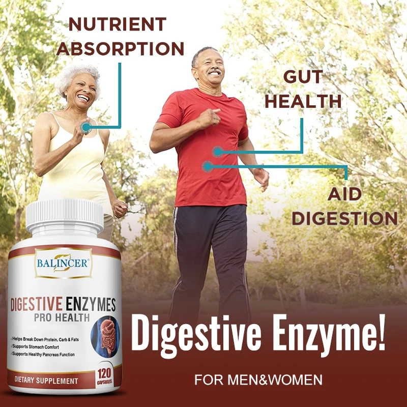 Balincer Digestive Enzyme Supplement - Supports Nutrient Absorption | Gut Health - Immune Support - Non-GMO