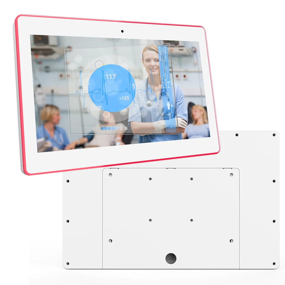

wall mounted PoE tablet pc 13.3 inch Android 11 with RGB LED frame, RK3568, 2GB RAM, 16GB Flash, Camera, Micphone, speaker