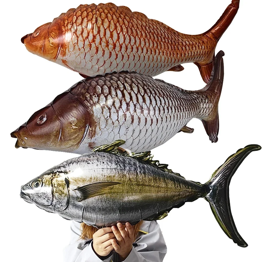 Ballons de poisson ballons réalistes pêche décor de fête d'anniversaire ballons de poisson gonflables mignons pour décorations de fête à thème de pêche