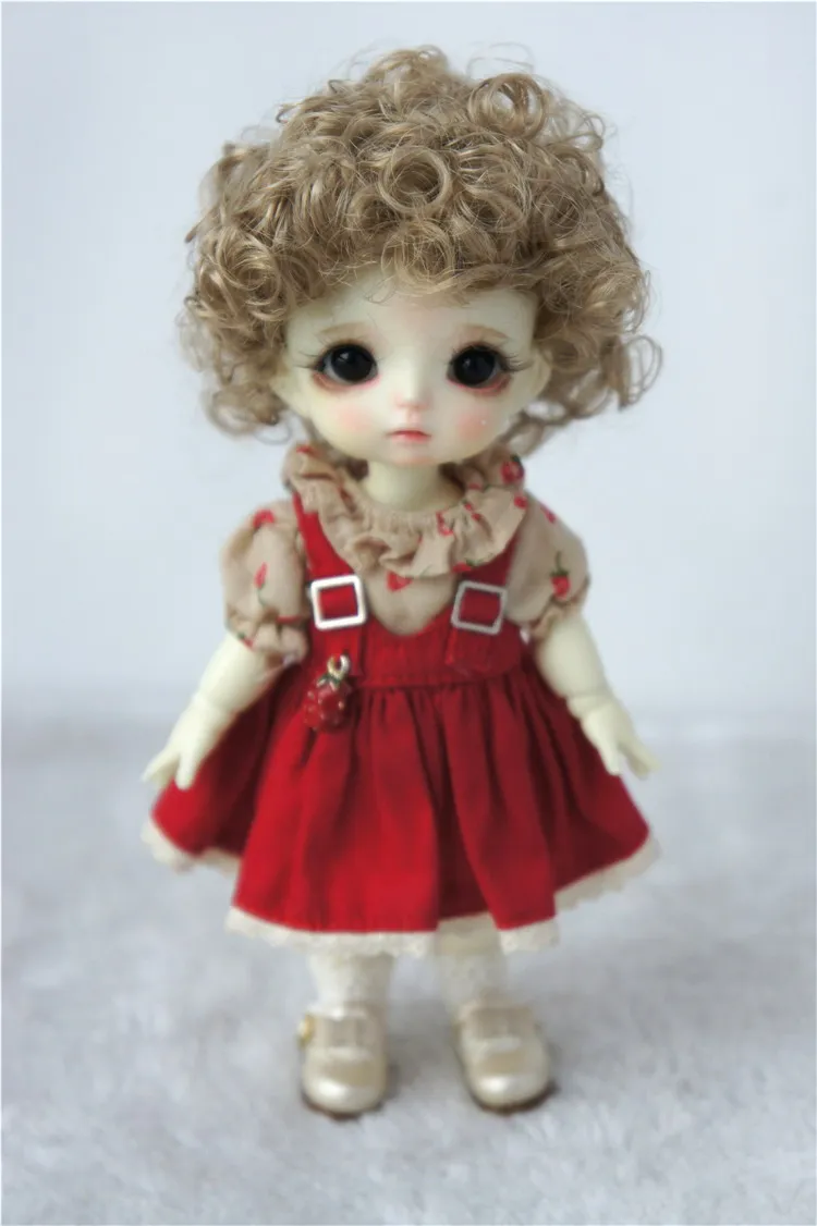 JD522 1/8 1/6 1/3 Fashion Short Mini Curls BJD Wig OB11 YOSD Blythe Hair Size 5-6inch 6-7inch 9-10inch Doll Accessories