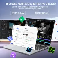 Xiaman 15.6" Intel Core I3 6006U/6100U Laptop Computer Windows 11 Pro Portable Notebook Pc Office Study Laptops with Fingerprint Unlock 3