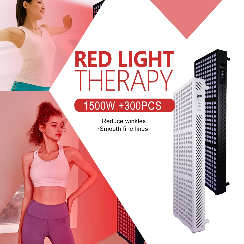 

Панель для терапии красным светом большого размера, 300 шт. Светодиодная лампа красного света, полный корпус, 5 длин волны 630 660 810 830 850 нм, облегчение боли