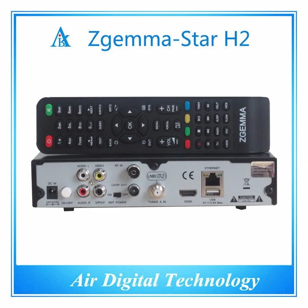 Zgemma star h2 1080p linux os tv decoder dvbs2 t2 tuner für DVB-T2 mit ca