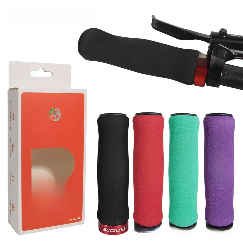 AliExpress BUCKLOS MTB Bike Grips Cuffs Soft Bicycle Handlebar Cover Comfortable Sponge Mountain Bike Handles Bar Cuff MTB Bike Accessories
