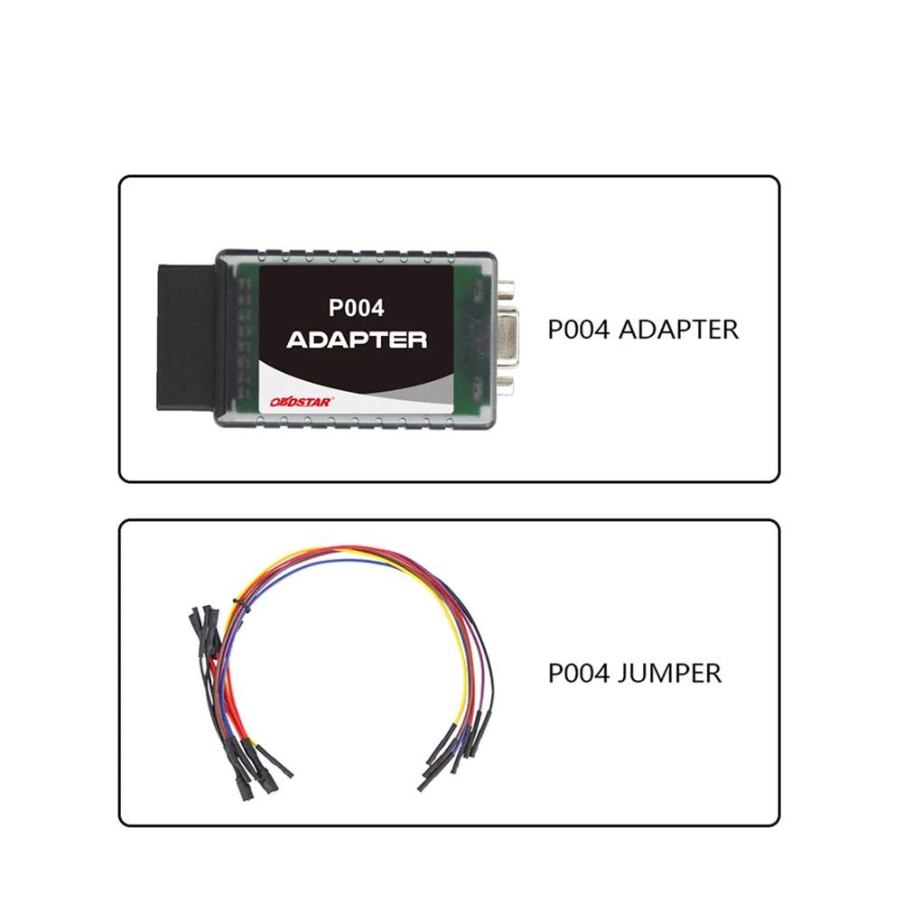 

OBDSTAR Airbag Reset Kit P004 Adapter and P004 Jumper Covers 38 Brands and Over 3000 ECU Part No.