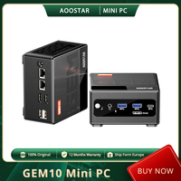 AOOSTAR GEM10 Mini PC, AMD Ryzen 7 6800H 8 Core Up to 4.7GHz, 32GB LPDDR5 RAM 1TB PCle 4.0 SSD, USB 4 (8K) Triple Screen Display