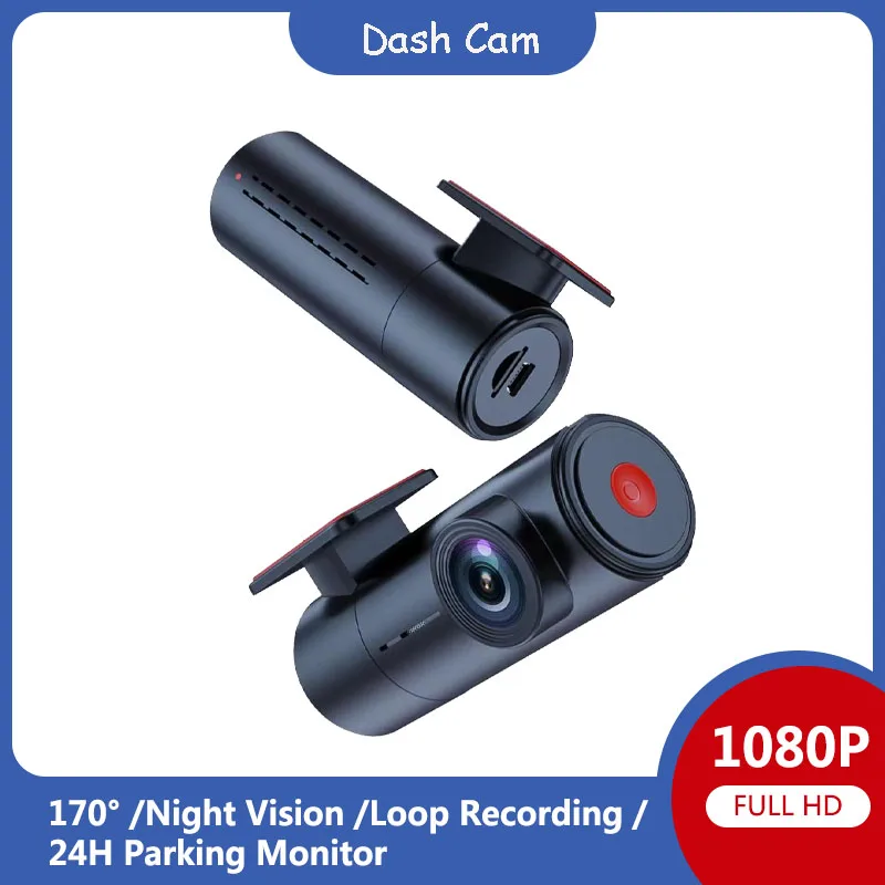 

MiNi Dash Cam 1080P 24H parking monitor loop recorcing night vision 170°