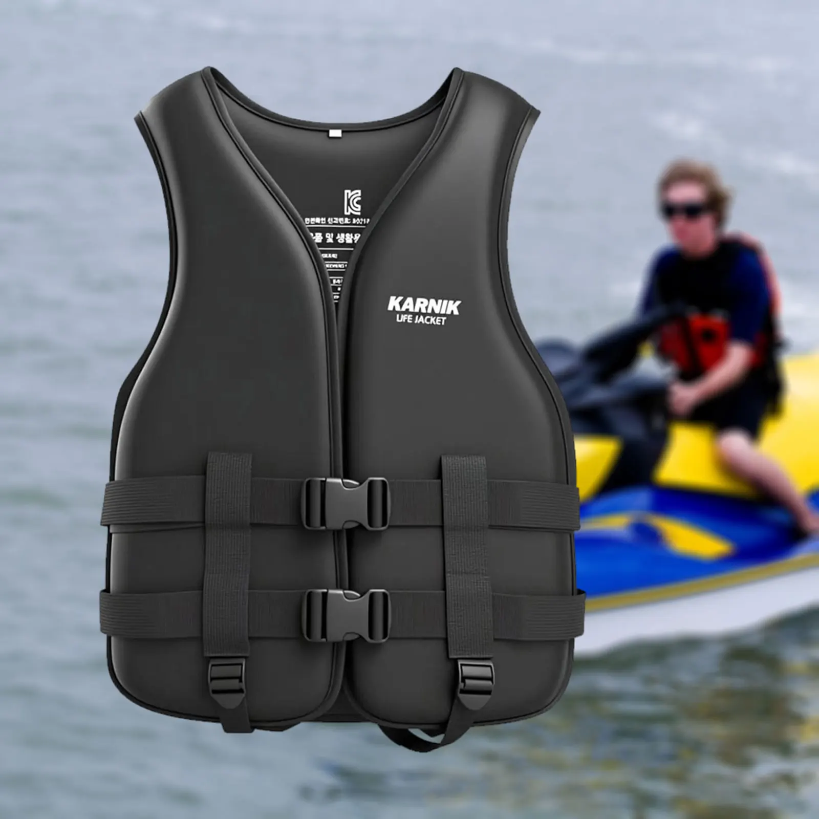 

Неопреновый спасательный жилет для взрослых и детей, купальный костюм для водных видов спорта для катания на вейкборде, серфинга, катания на лодках, катания на лыжах и вождения