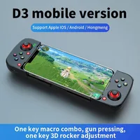 Mando de juegos D3 inalámbrico Bluetooth 5,0, extensible, para Ios y Android, Joystick retráctil para Switch, PS4, controlador de juegos para teléfonos inteligentes