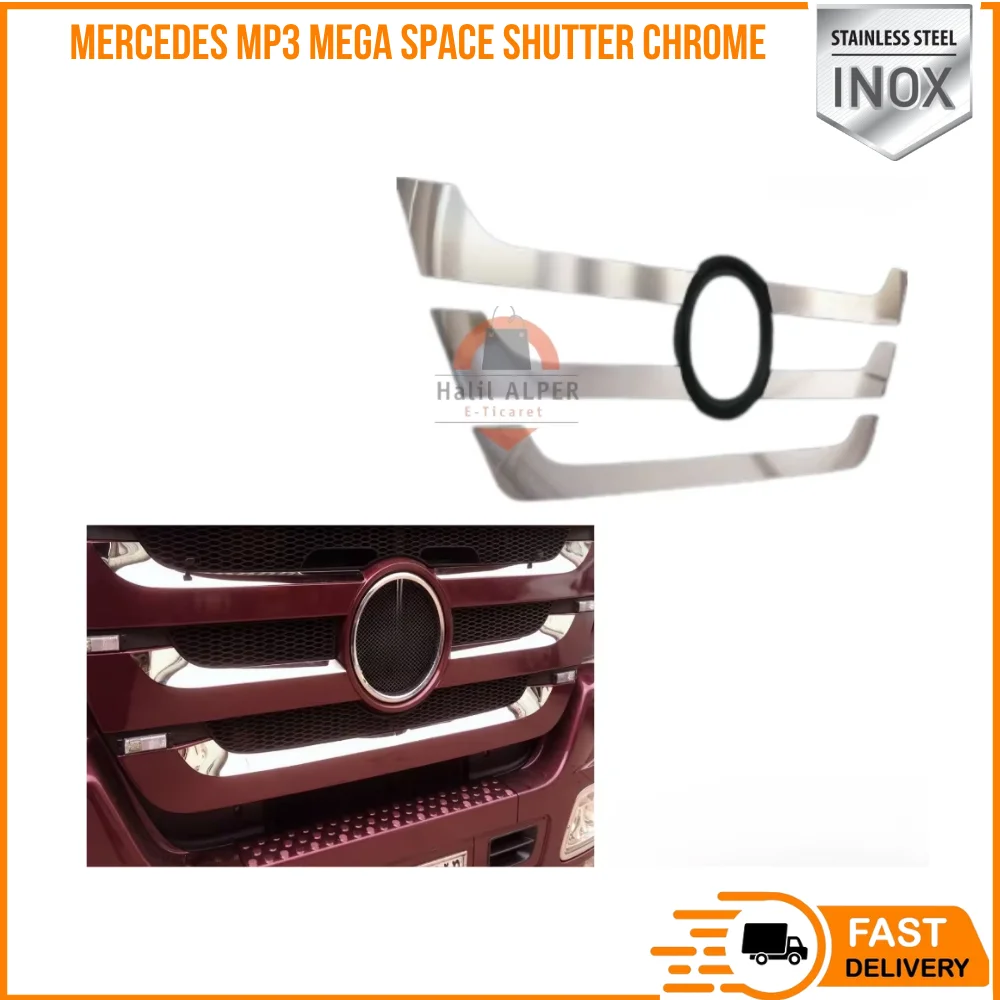 

FOR MERCEDES-BENZ DES MP3 MEGA SPACE SHUTTER CHROME CHROME IN SUITABLE TRUCK PARTS HIGH QUALITY CHROME SATISFACTION FAST SHIPPING