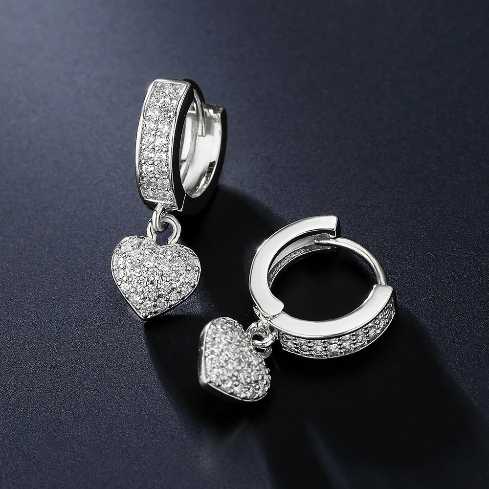 

Trendy Crystal Huggie Hoop Earrings for Women