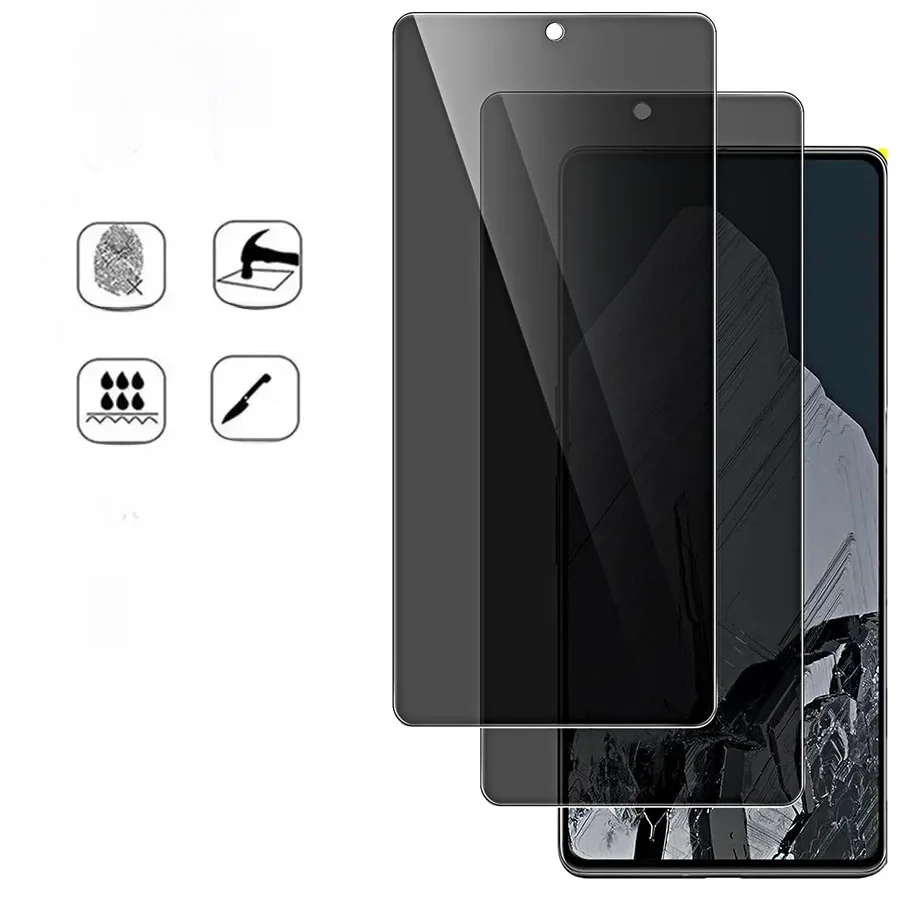 3D Anti Spy Gehärtetes Glas Für Google Pixel 6 7 8 9 Pro 7a 4 XL 5a 4a 4G Privatsphäre Displayschutzfolie Google Pixel 6a 4 5a 5G Glas