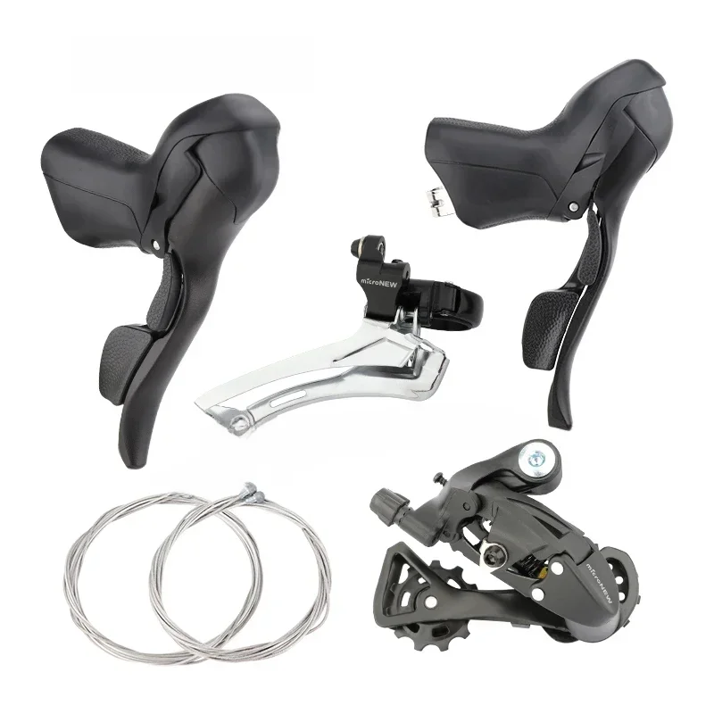 AliExpress GOLDIX MicroNEW Road Bike Shifters 3x7 3x8 3x9 3x10 3X11Speed Bicycle Brake Lever 2x7 2x8 2x9 2x10 Speed Derailleur for Shimano