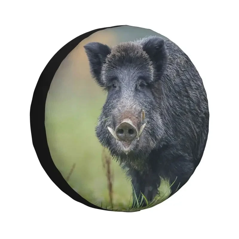 Wild Boar Feral Pig Spare Wheel Tire Cover for Honda CRV Jeep RV SUV Camper Vehicle Accessories 14