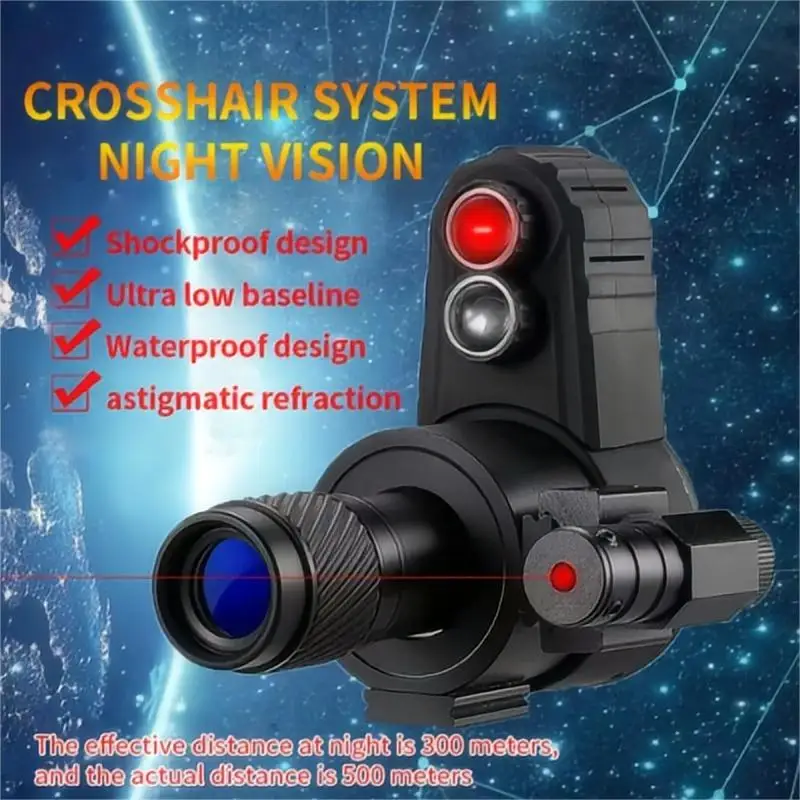 Imagem -04 - Dispositivo de Visão Noturna Digital Caça Rifle Visão Âmbito Infravermelho hd Zoom Capacete Monocular de Longo Alcance Óculos de Visão Noturna