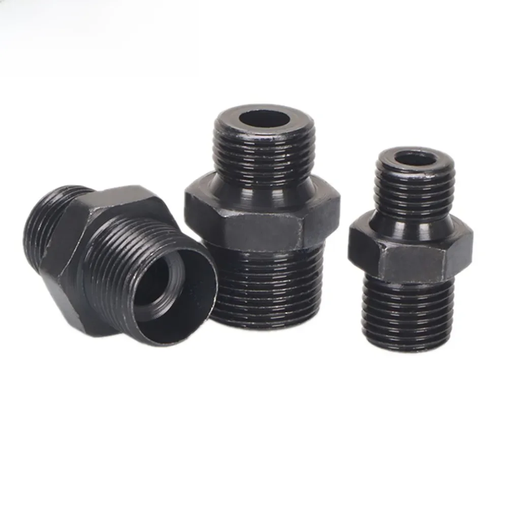 1 szt. Olej wysokociśnieniowy złącza rurowe gwint metryczny ze stali węglowej M14 M16 M18 M20 złącza hydrauliczne Adapter złącza — zdjęcie 2