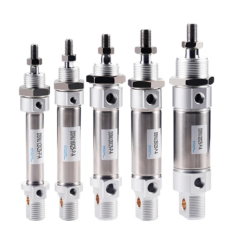 

Pneumatic Cylinder DSNU Type Stainless Steel Mini Round Pen Cylinder DSNU10/12/16X25/50/75/100/125/150/175/200-P-A