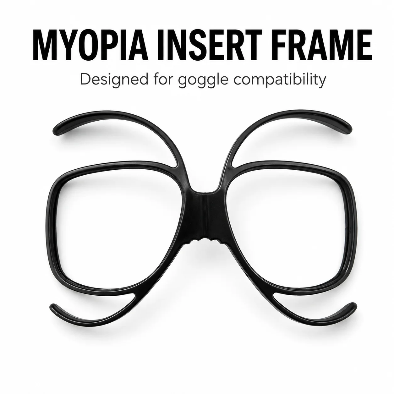 Myopia RX Insert Frame for Motorcycle Goggles Prescription Glasses Holder Motocross MX ATV Dirt Bike Off Road Eyewear Accessory